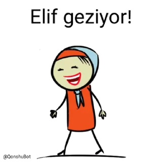 🚶‍♂️ emoji Elif @Qonshubot Telegram sticker 10 of 31