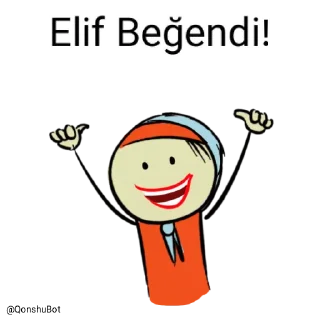 👍 emoji Elif @Qonshubot Telegram sticker 20 of 31