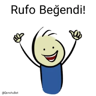 👍 emoji Rufo @Qonshubot Telegram sticker 20 of 31