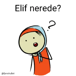 🤔 emoji Elif @Qonshubot Telegram sticker 5 of 31
