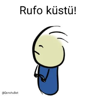 😒 emoji Rufo @Qonshubot Telegram sticker 13 of 31
