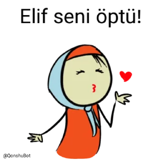 💋 emoji Elif @Qonshubot Telegram sticker 19 of 31