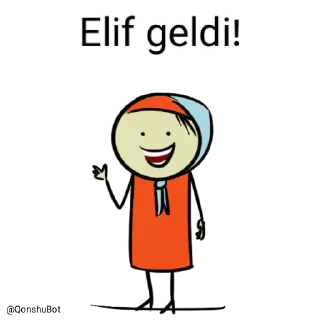 Sticker from Elif @Qonshubot