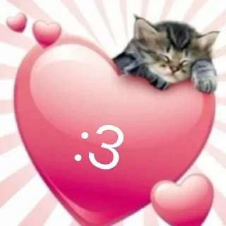 Sticker from kitties in love ::