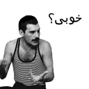 👨 emoji Freddie Mercury - Why Telegram sticker 3 of 46