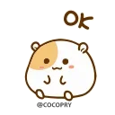 Sticker from Hamster Bean 🐹@MochaStickers