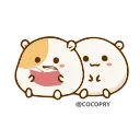 Sticker from Hamster Bean 🐹@MochaStickers