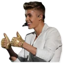Sticker from Justin Bieber