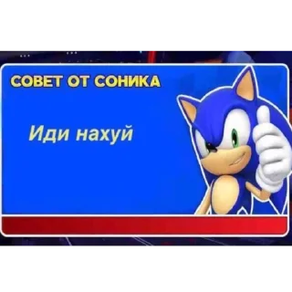 Sticker from СОВЕТ ОТ СОНИКА👍