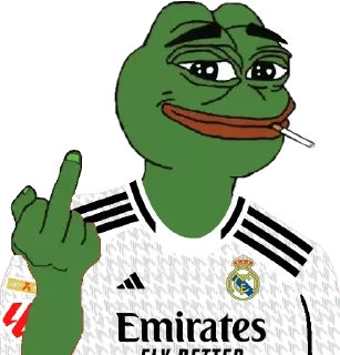 🖕 emoji Real Madrid 2024/25 by ⚪️[ @PepeAlireza ]⚪️ Telegram sticker 24 of 116