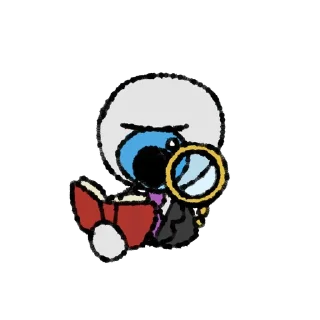 🤔 emoji Eggchan 🪽 Telegram sticker 6 of 15