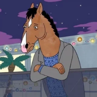 Sticker from @SameOldShit | BoJack Horseman