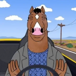 Sticker from @SameOldShit | BoJack Horseman