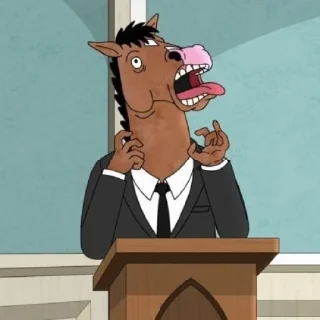Sticker from @SameOldShit | BoJack Horseman
