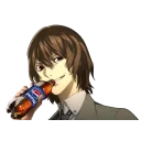 🍾 emoji Goro Akechi Lord of Shitstickers Telegram sticker 18 of 120