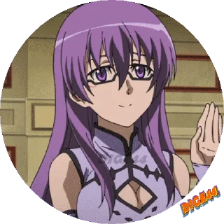 👋 emoji @STIKERFORALL AKAME GA KILL PHOTO CIRCLE Telegram sticker 17 of 50