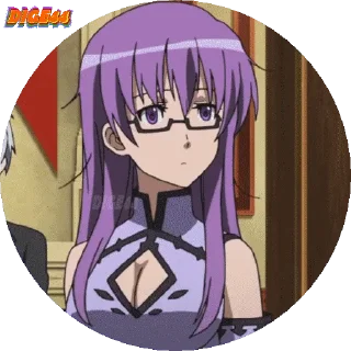 🤔 emoji @STIKERFORALL AKAME GA KILL PHOTO CIRCLE Telegram sticker 11 of 50