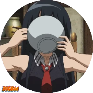 🍔 emoji @STIKERFORALL AKAME GA KILL PHOTO CIRCLE Telegram sticker 16 of 50