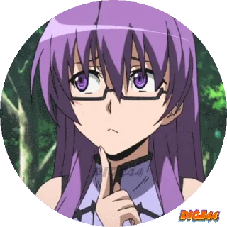 🧐 emoji @STIKERFORALL AKAME GA KILL PHOTO CIRCLE Telegram sticker 20 of 50