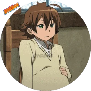 🍝 emoji @STIKERFORALL AKAME GA KILL PHOTO CIRCLE Telegram sticker 15 of 50