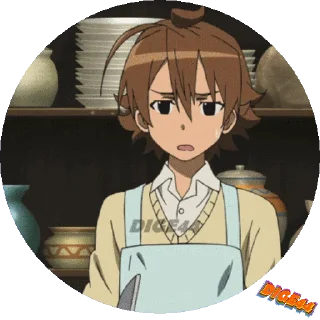 😵 emoji @STIKERFORALL AKAME GA KILL PHOTO CIRCLE Telegram sticker 2 of 50