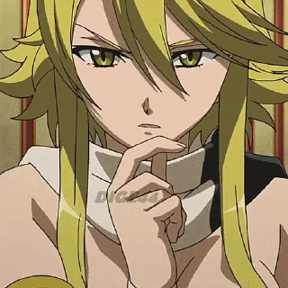 🤔 emoji @STIKERFORALL AKAME GA KILL PHOTO STICKERS Telegram sticker 16 of 50