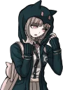 😟 emoji Chiaki Nanami from Danganronpa 2: Goodbye Despair Telegram sticker 15 of 21