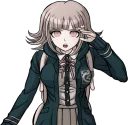 😮 emoji Chiaki Nanami from Danganronpa 2: Goodbye Despair Telegram sticker 10 of 21