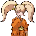 😟 emoji Hiyoko Saionji from Danganronpa 2: Goodbye Despair Telegram sticker 15 of 24
