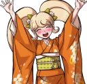 😄 emoji Hiyoko Saionji from Danganronpa 2: Goodbye Despair Telegram sticker 20 of 24