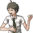 😄 emoji Hajime Hinata from Danganronpa 2: Goodbye Despair Telegram sticker 13 of 24