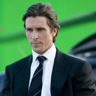 Sticker from Christian Bale