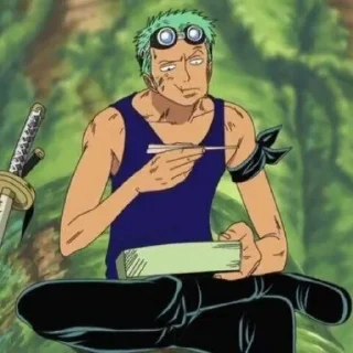 🎋 emoji zoro roronoa | @longroadtohell Telegram sticker 5 of 80