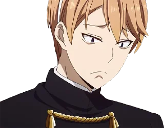 🙁 emoji Kaguya-sama wa kokurasetai Telegram sticker 22 of 44