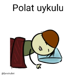 😴 emoji Polat @Qonshubot Telegram sticker 17 of 31