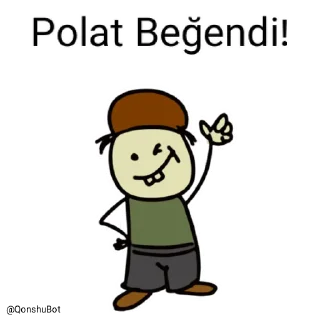 👍 emoji Polat @Qonshubot Telegram sticker 20 of 31