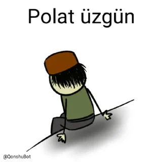 😓 emoji Polat @Qonshubot Telegram sticker 11 of 31