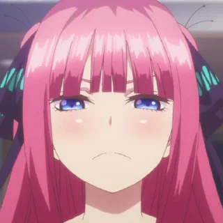 😠 emoji Nino Nakano 2 (by @Yuu_Kuraidesu_Noir) Telegram sticker 22 of 120