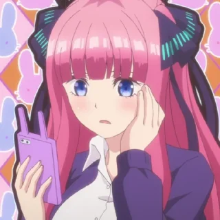 😨 emoji Nino Nakano 2 (by @Yuu_Kuraidesu_Noir) Telegram sticker 3 of 120