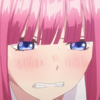 😖 emoji Nino Nakano 2 (by @Yuu_Kuraidesu_Noir) Telegram sticker 17 of 120