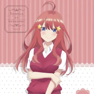 Sticker from Itsuki Nakano 2 (by @Yuu_Kuraidesu_Noir)