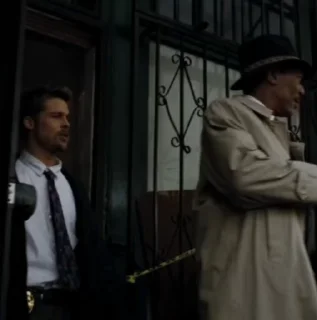 Sticker from Brad Pitt Se7en