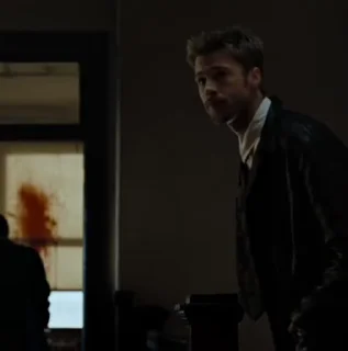 Sticker from Brad Pitt Se7en