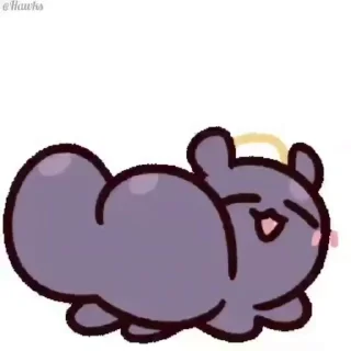 🍑 emoji 🐙 Takodachi/Ina (@TodorokiShouto) Telegram sticker 23 of 50