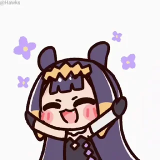 ☺️ emoji 🐙 Takodachi/Ina (@TodorokiShouto) Telegram sticker 12 of 50