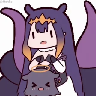 🐙 emoji 🐙 Takodachi/Ina (@TodorokiShouto) Telegram sticker 11 of 50
