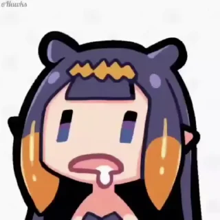 🤤 emoji 🐙 Takodachi/Ina (@TodorokiShouto) Telegram sticker 14 of 50