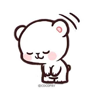 😣 emoji Milk & Mocha Emoji-@MochaStickers Telegram sticker 14 of 80