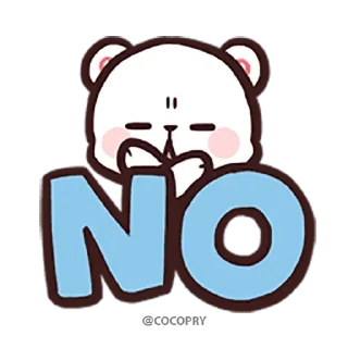👎 emoji Milk & Mocha Emoji-@MochaStickers Telegram sticker 8 of 80