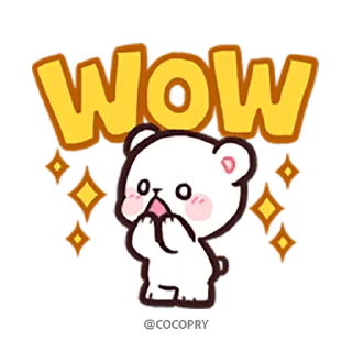 😳 emoji Milk & Mocha Emoji-@MochaStickers Telegram sticker 13 of 80